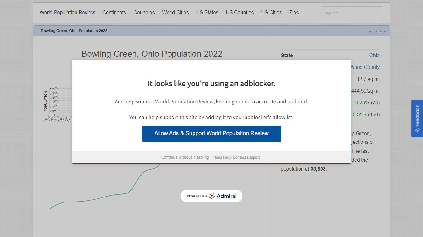 Bowling Green, Ohio Population 2022 - worldpopulationreview.com