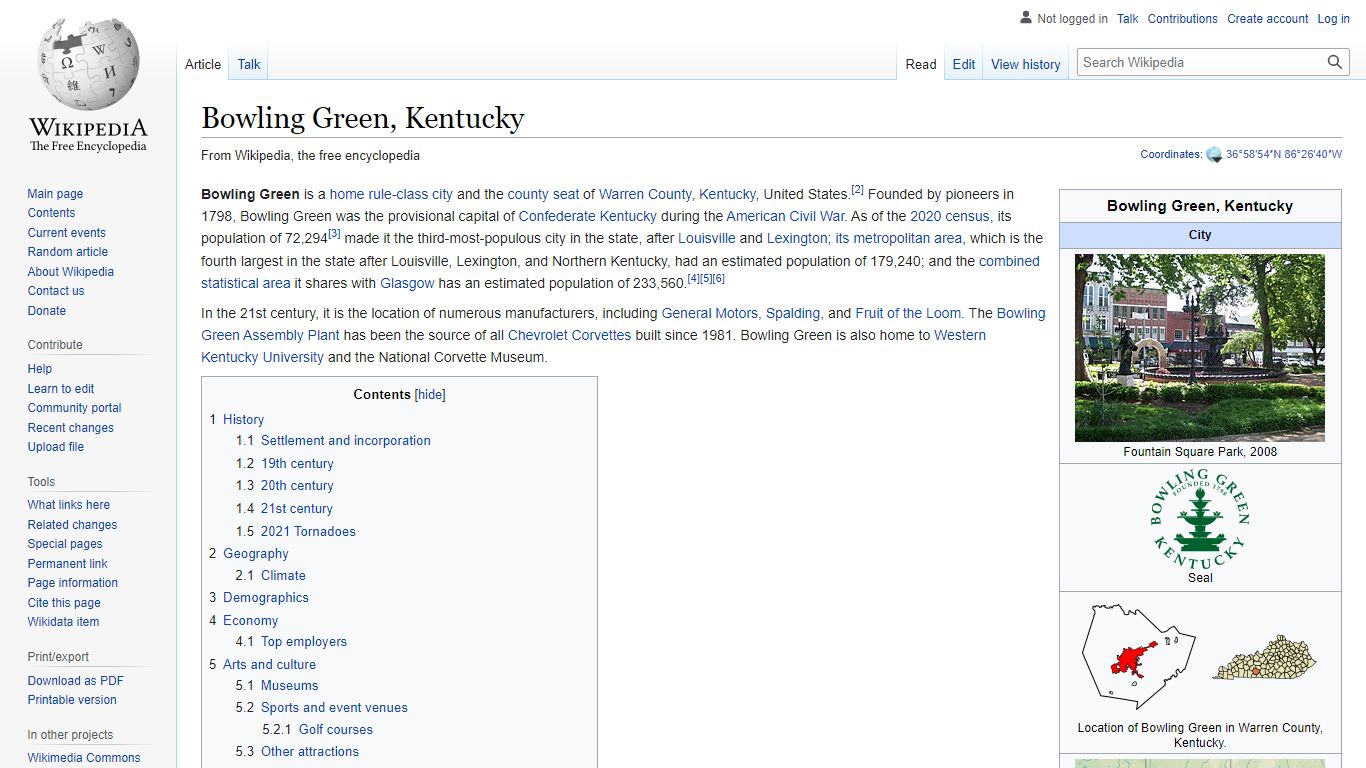 Bowling Green, Kentucky - Wikipedia