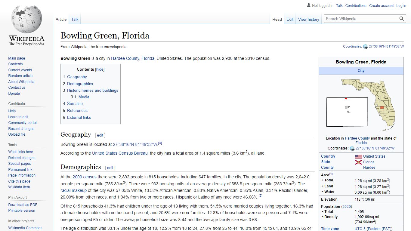 Bowling Green, Florida - Wikipedia